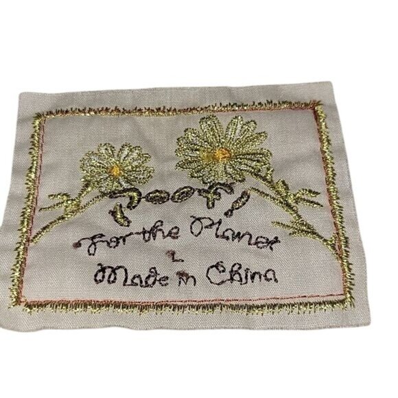 Poof! Womens Beige Cowl Neck Short Sleeve Tunic Top L‎ 60% Cotton - Picture 4 of 5